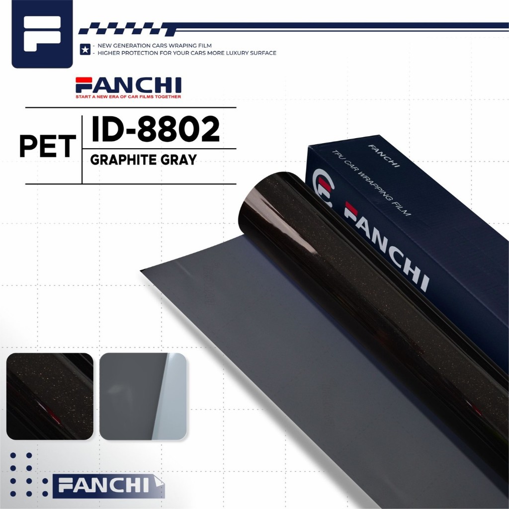 Jual ROLL Sticker FANCHI ID-8802 Graphite Grey PET 50CM ROLL | Shopee ...