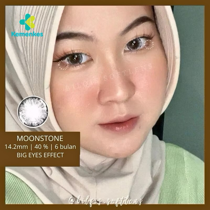 Jual Moonstone Grey NORMAL MINUS Twilight Softlens Diameter 14.2 - 14 ...