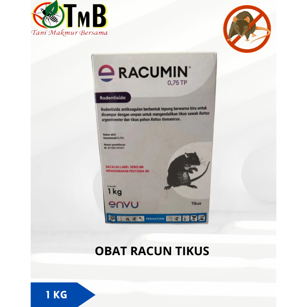 Jual RACUMIN 0,75 TP OBAT RACUN TIKUS 1KG 1 karton isi 12 | Shopee ...