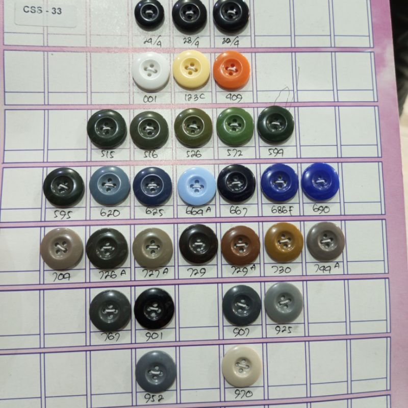 Jual 1 gross ( 144 pcs) Kancing PDL kancing jengkol kancing abri polri ...