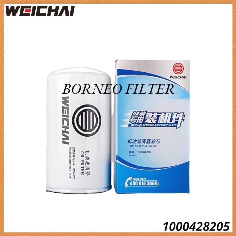 Jual 1000428205 Weichai Genuine Oil Filter 60327523 R010077 LF16285 ...