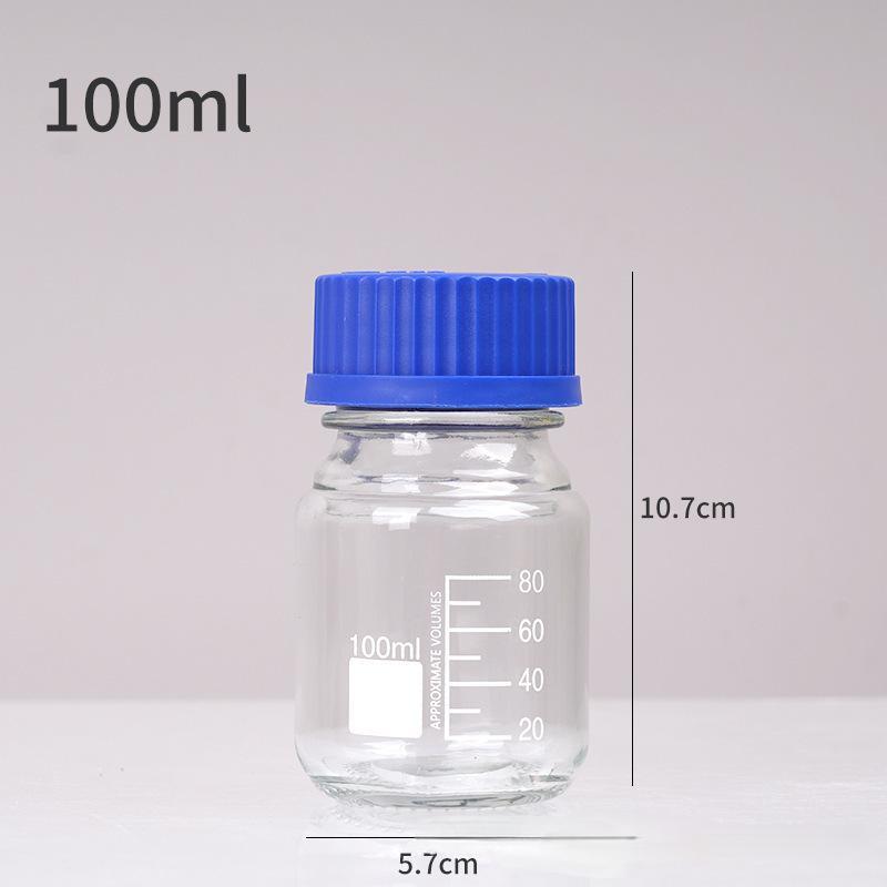 Jual Glass Reagent Bottle Blue Cap Transparent Botol Sampel ...