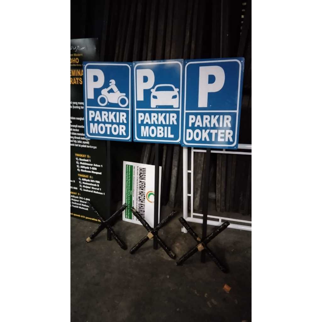 Jual PLANG RAMBU PARKIR CUSTOME | TIANG X PORTABLE | TIANG TANAM 2 ...