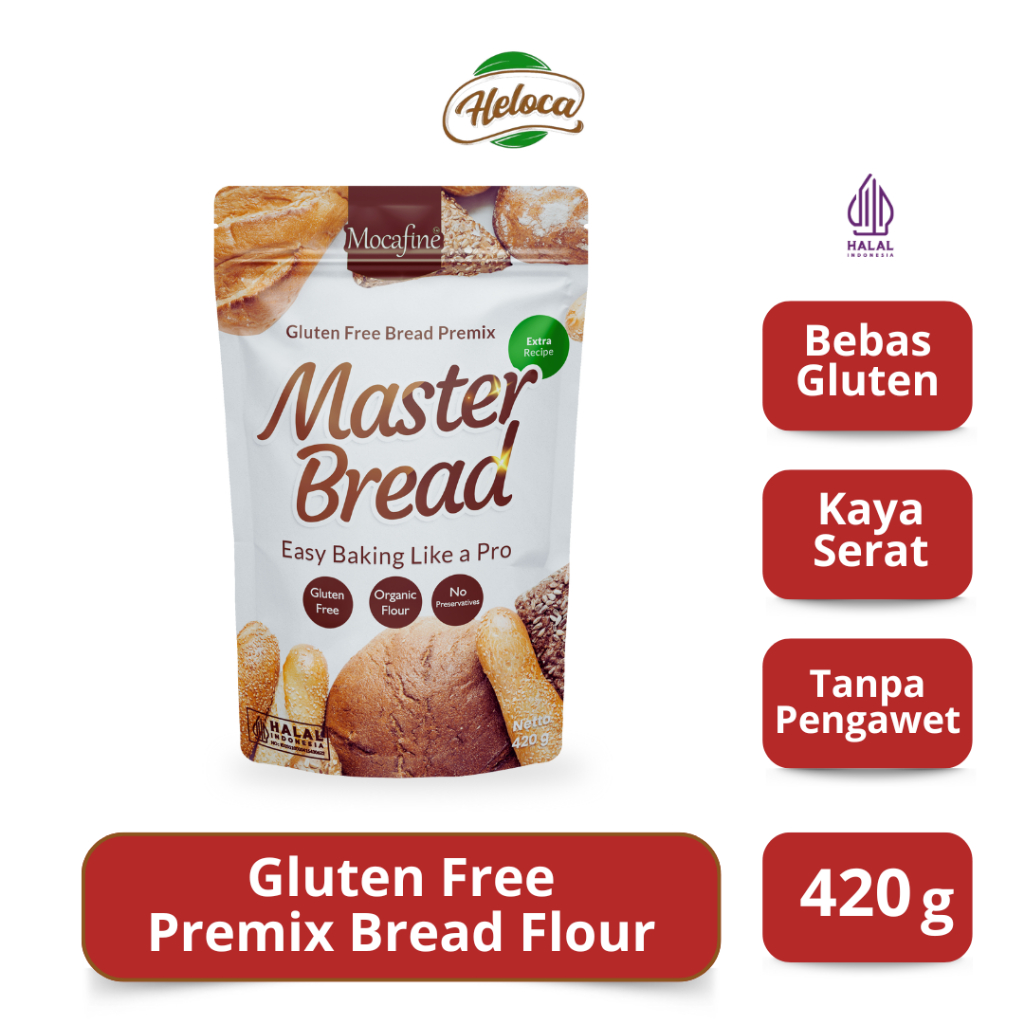 Jual MOCAFINE Tepung Premix Master Bread Gluten Free Halal | Dari ...