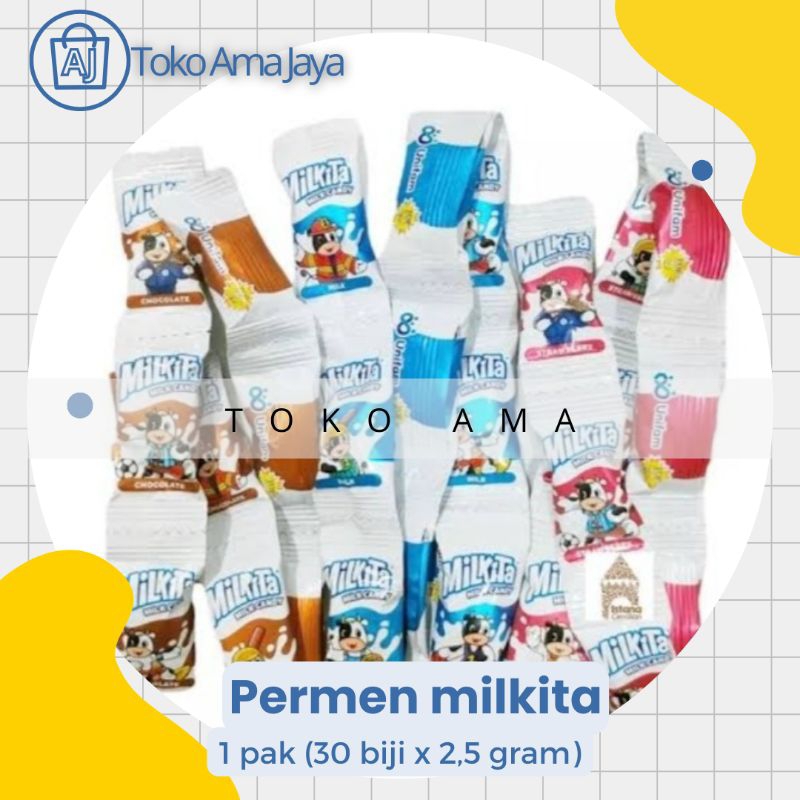 Jual Permen milkita renteng 30 biji x 2,5 gram | Shopee Indonesia