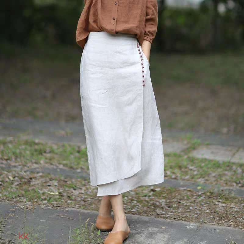 Jual KYUKYUSHOPPU- Iseul Skirt | Rok Wanita Panjang Span Jepang Korea ...