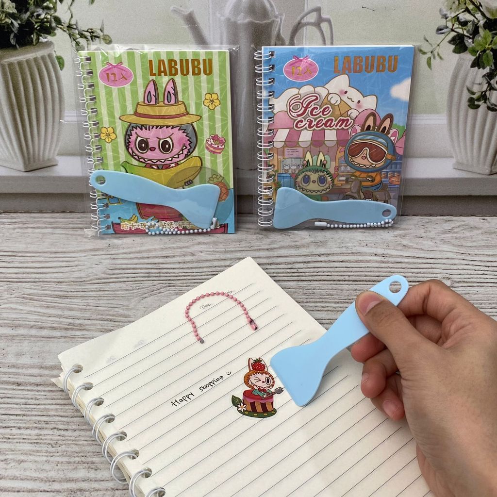 Jual Buku Sticker LABUBU isi 12 Halaman + FREE Spatula dan Gantungan ...