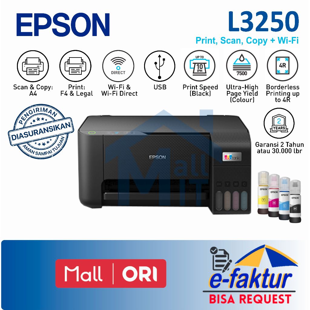 Jual MALLIT EPSON Printer Epson L3250 L-3250 L 3250 L3251 L-3251 L 3251 ...
