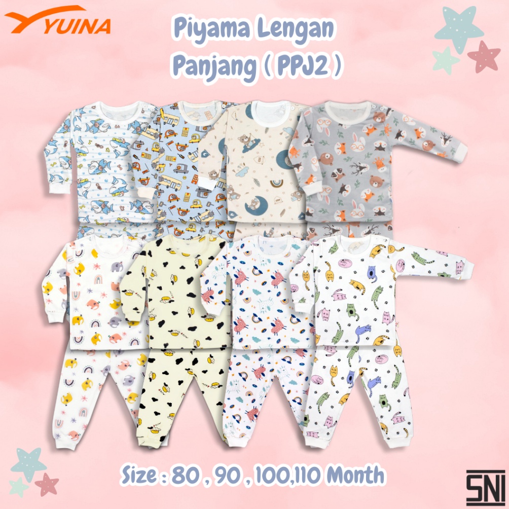 Jual KODE R78O Yuina Piyama Lengan Panjang Unisex Baju Anak Bayi 1 4 ...