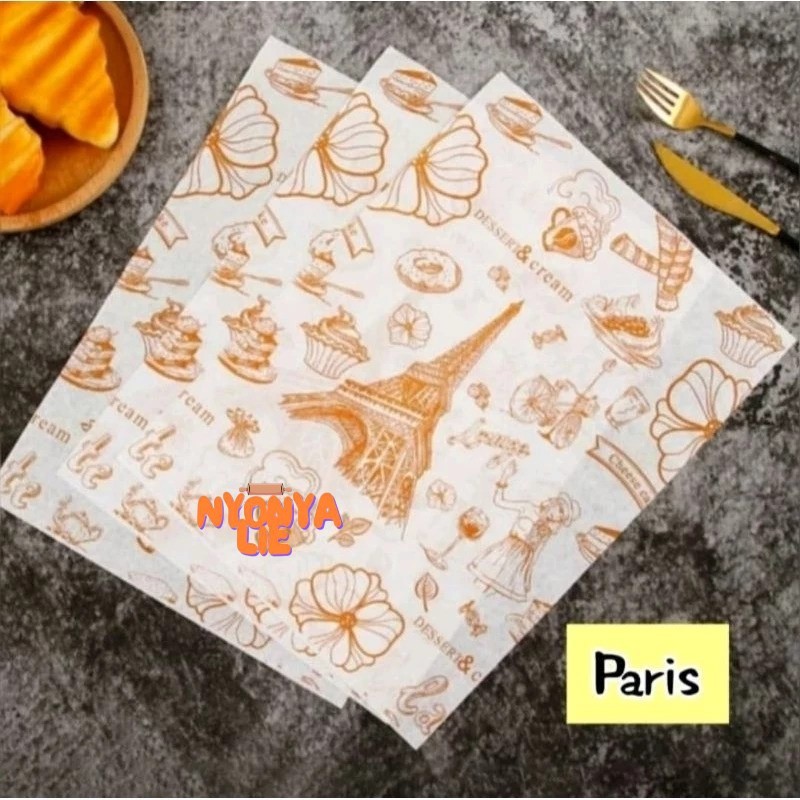 Jual KNL03 50 Lbr 28x38 Cm Kertas Wrapping Laminasi Motif Nasi Kebab ...