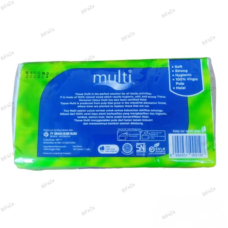 Jual Tisu Multi 160 sheets 2 ply ( paket isi 4 ) | Shopee Indonesia