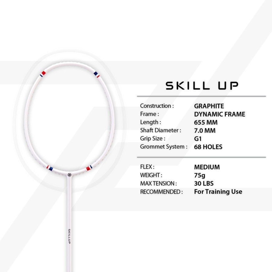 Jual RAKET BADMINTON PROTECH SKILL UP | 5UG1 | MAX 30LBS | Mini Frame ...