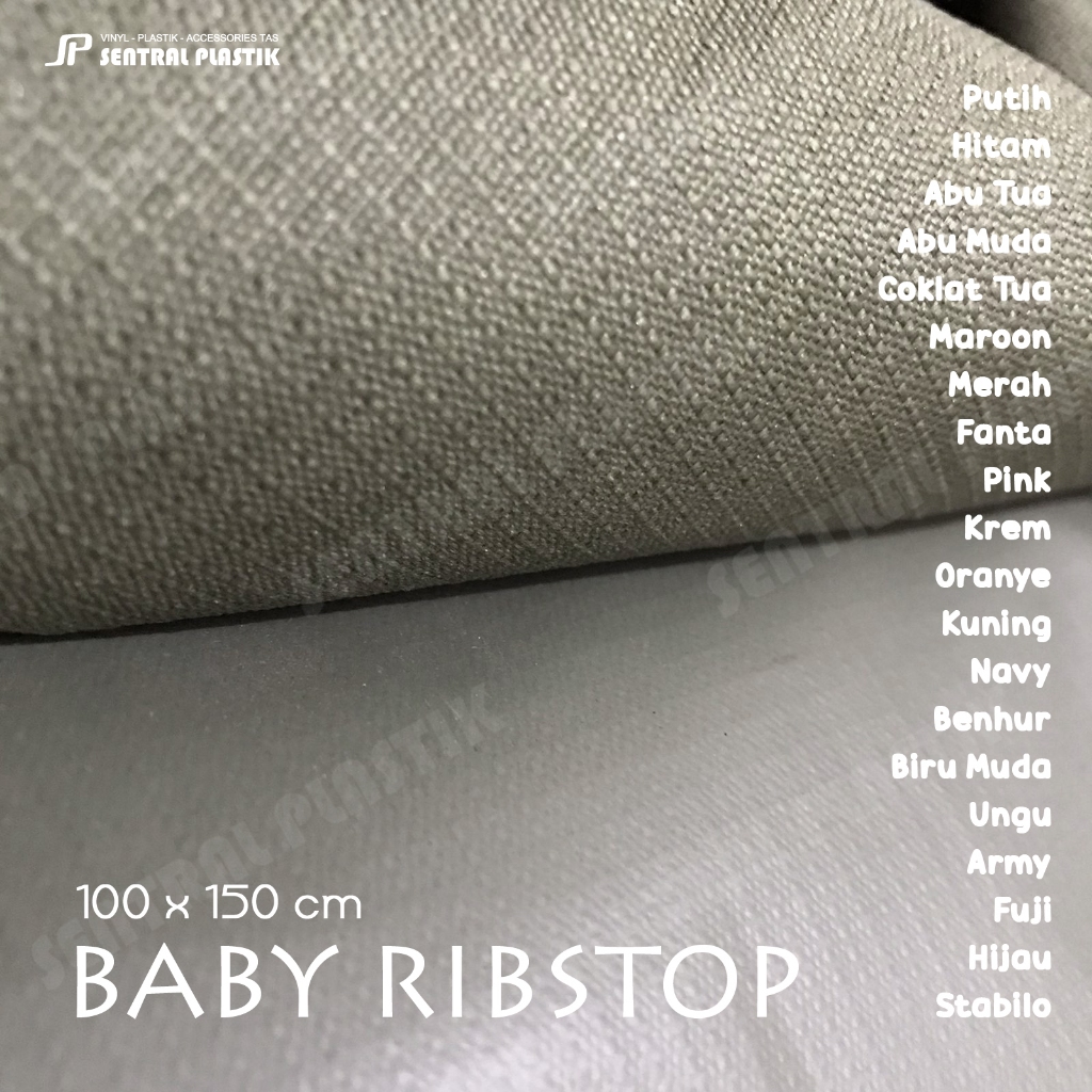 Jual Bahan BABY RIPSTOP kain nilon tas ransel pouch konveksi (per meter ...