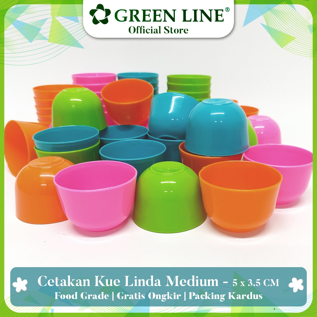 Jual Greenline Cetakan Kue Talam Linda Medium - Set 24 Pcs | Shopee ...