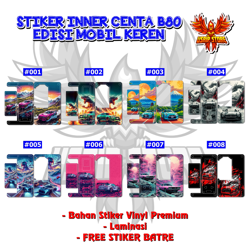 Jual STIKER CENTA B80 EDISI MOBIL KEREN | Shopee Indonesia