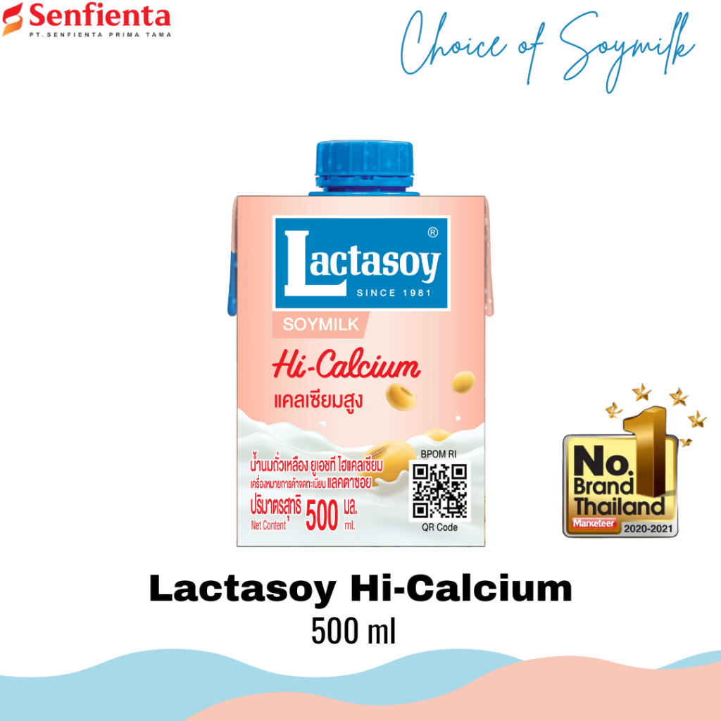 Jual Lactasoy Soy Milk Hi - Calcium 500 ml | Shopee Indonesia