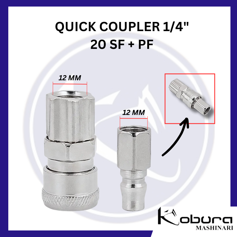Jual Quick Coupler 20 SM + PM, SF + PF, SH + PH, SP + PP Sepasang ...