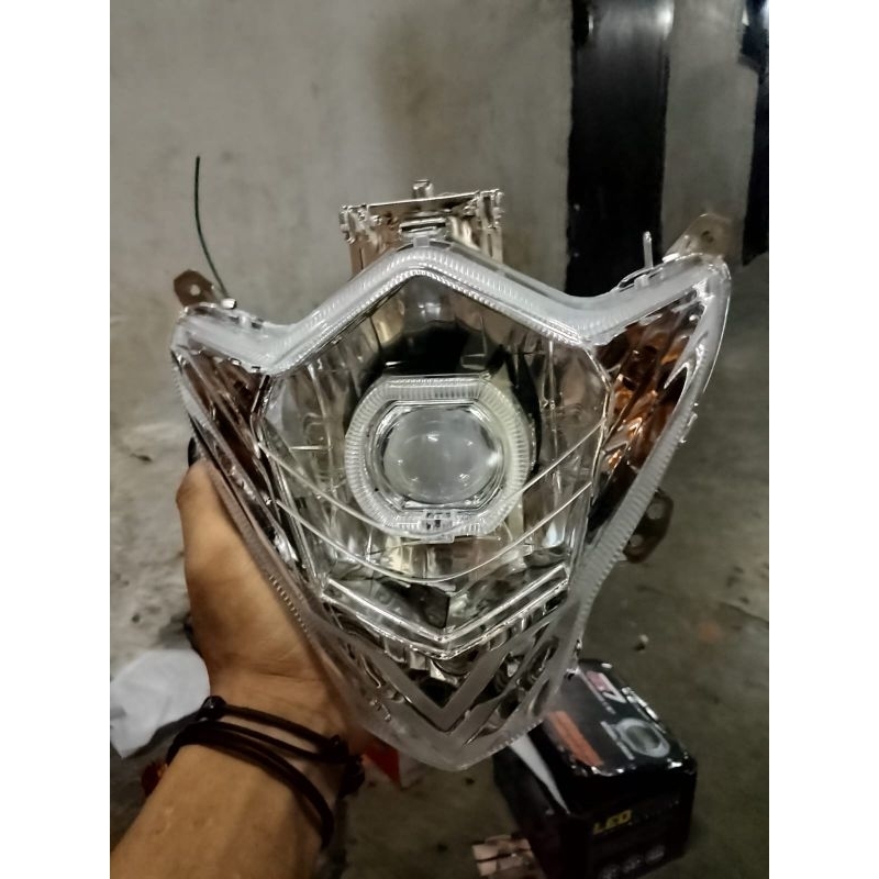 Jual Headlamp Kedok Batok Kepala Lampu Depan Satria Fu Facelift Tanpa Frame Plus Biled Ala Ala