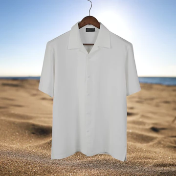 GOODETHICS Kemeja Kerah Terbuka Lengan Pendek Bowling Oversized Pique