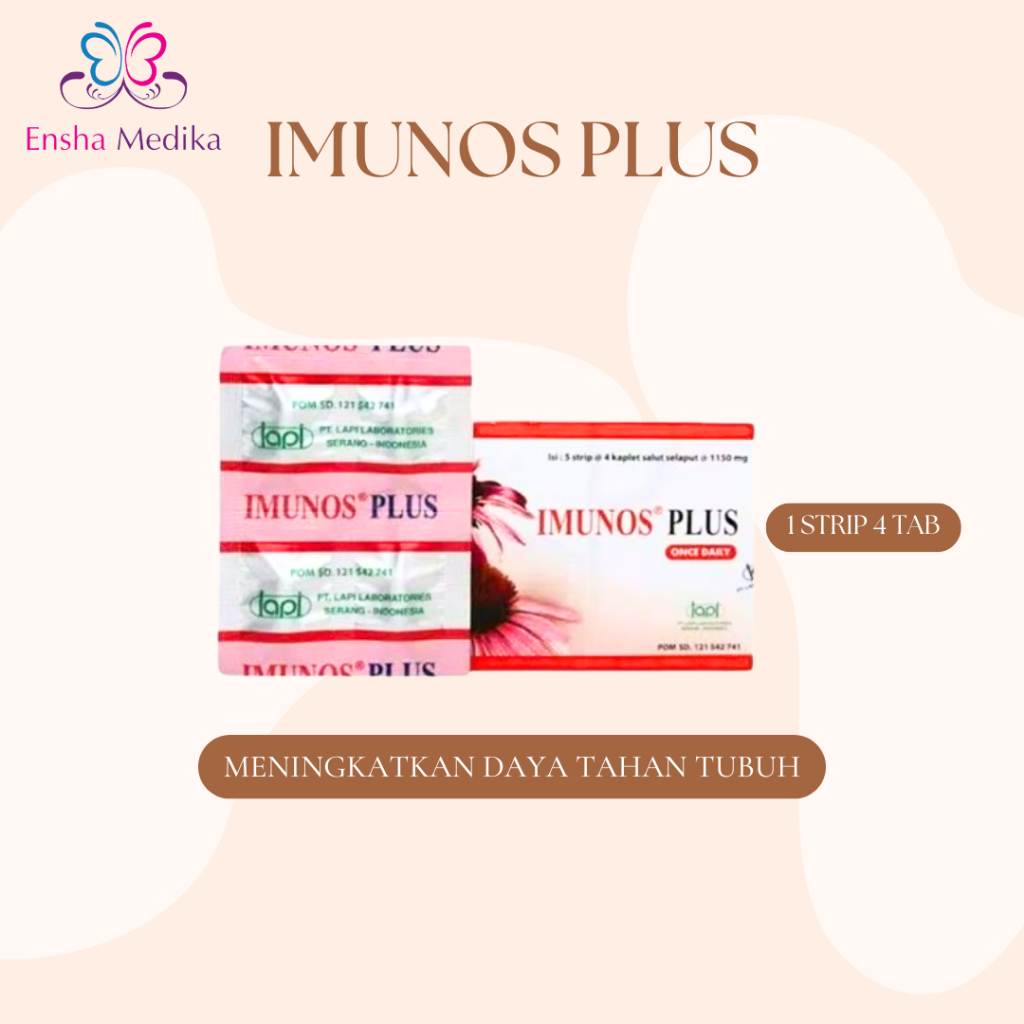 Jual Imunos Plus Strip Isi 4 Kaplet - Memelihara Daya Tahan Tubuh ...