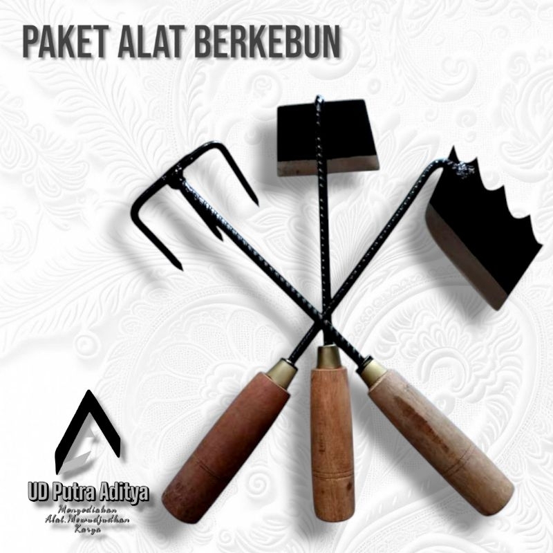 Jual Paket Lengkap Alat Berkebun: Pacul Mini, Garuk U3 dan Cangkul ...