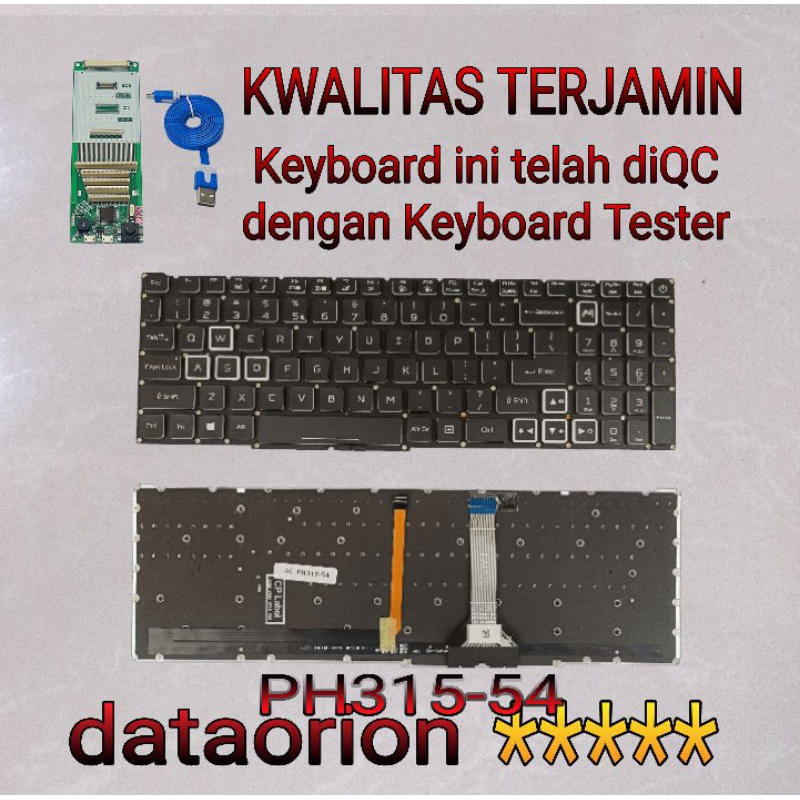 Acer Nitro Predator Helios Replacement Backlit Keyboard US Acer Nitro ...
