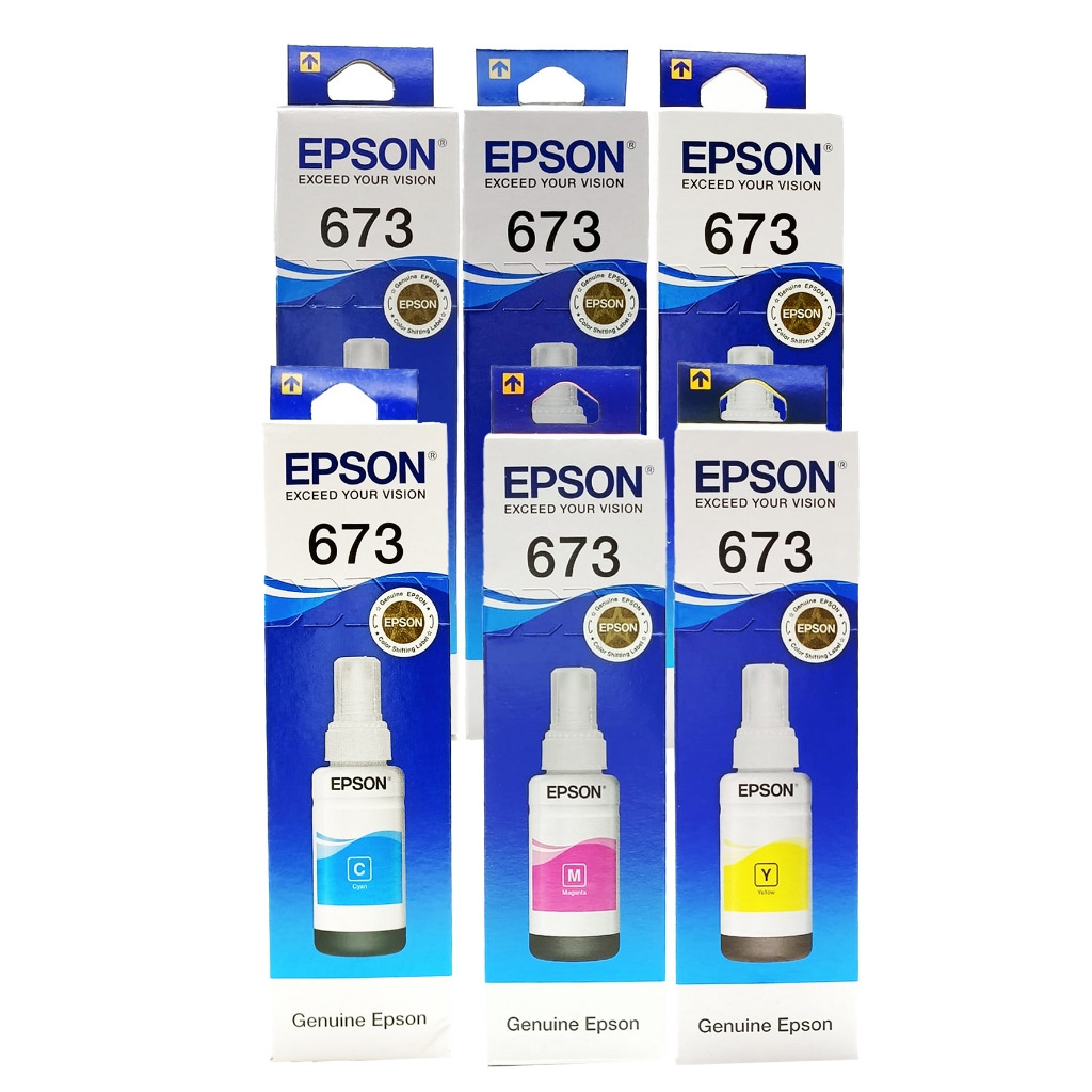 Jual Tinta Epson T673 T 673 T-673 original L800, L805, L850, L1800 ori ...