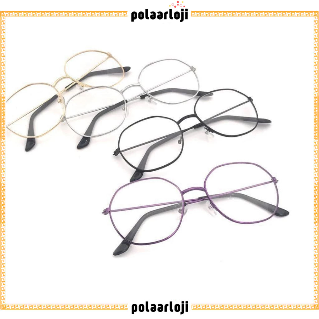 Jual PA Kacamata Anti Radiasi UV OVAL Kaca Mata Style Korea Bingkai ...