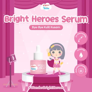 PIGEON TEENS BRIGHT HEROES SERUM 20ML| Serum Remaja Mencerahkan | 5% Niacinamide