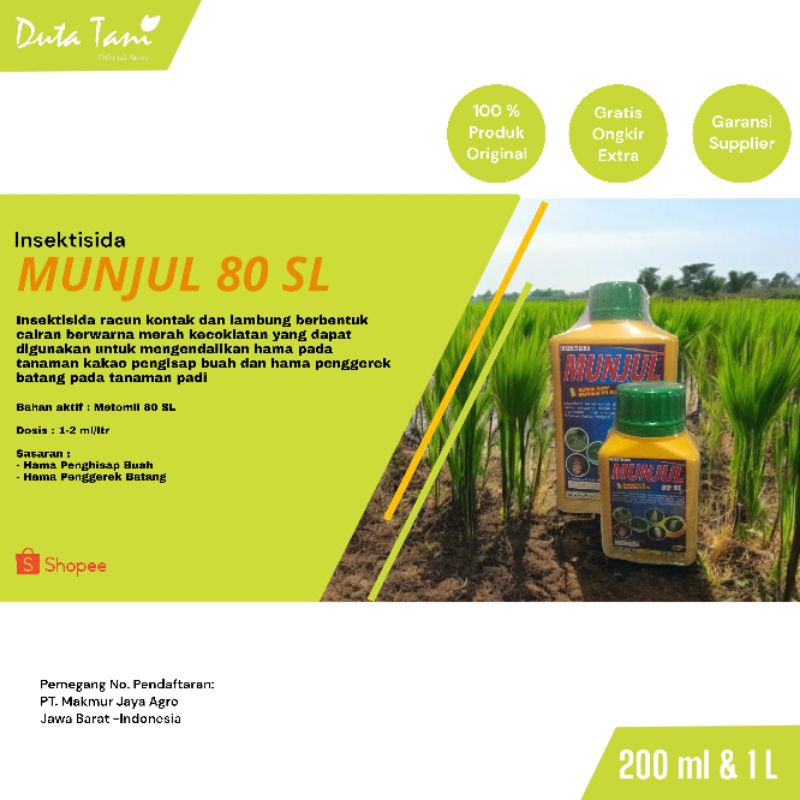 Jual Insektisida Munjul 80 SL (Metomil 80 SL) | Shopee Indonesia