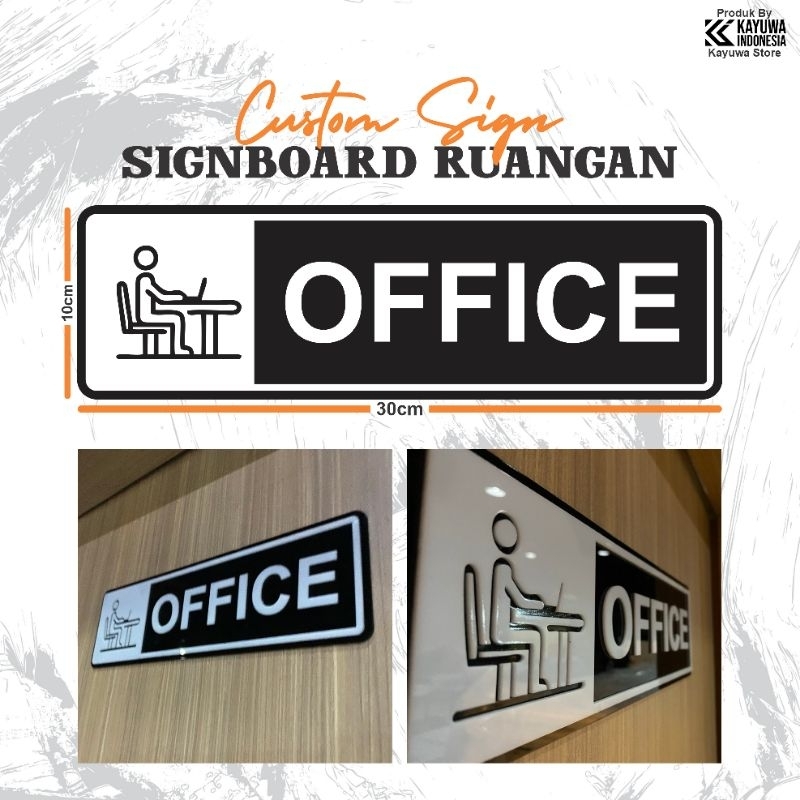 Jual SignBoard Ruangan/ Papan nama Ruangan/ Sign Akrilik Custom ...