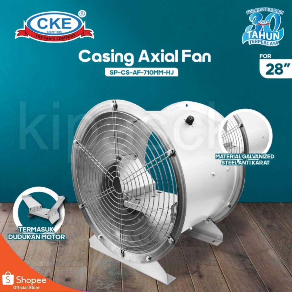 Jual CKE Casing Axial Fan SP-CS-AF-710MM-HJ size 28 Inch Galvanis ...