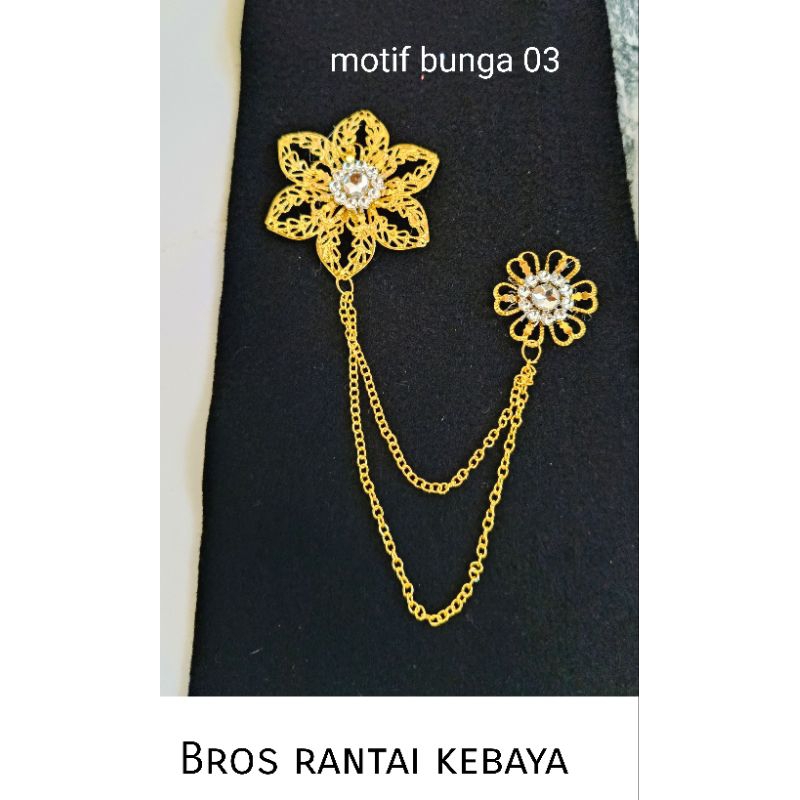 Jual BROS RANTAI KEBAYA BUNGA/BROS KEBAYA MEWAH | Shopee Indonesia