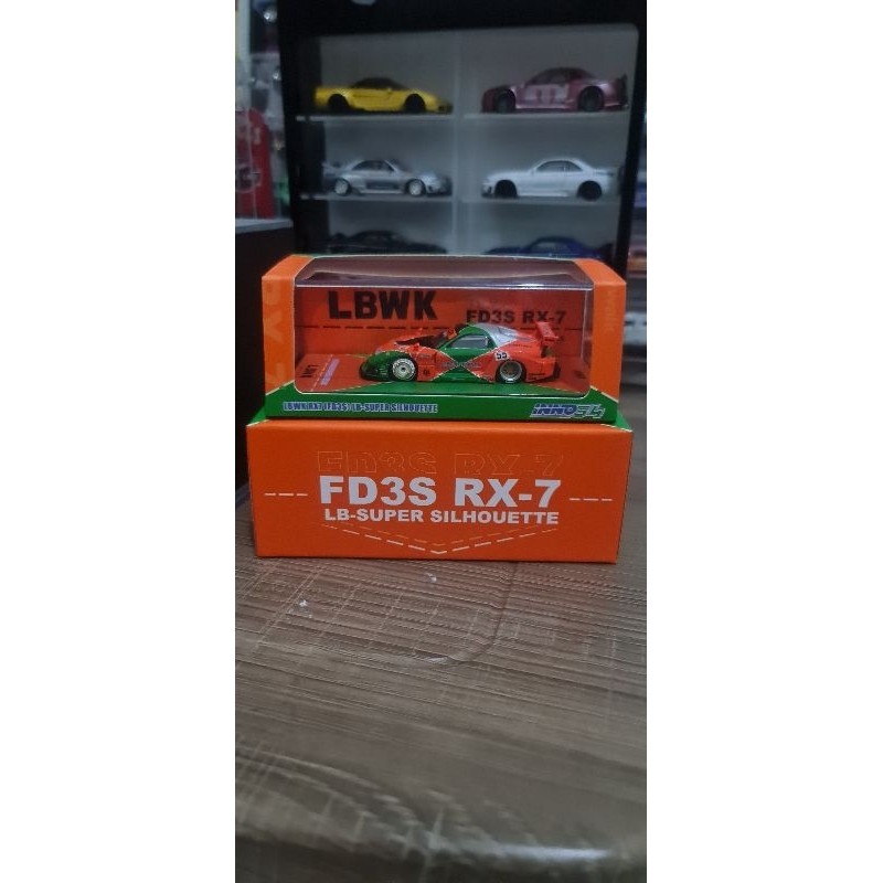 Jual Inno64 LBWK Mazda RX7 Orange Hijau Unsealed | Shopee Indonesia