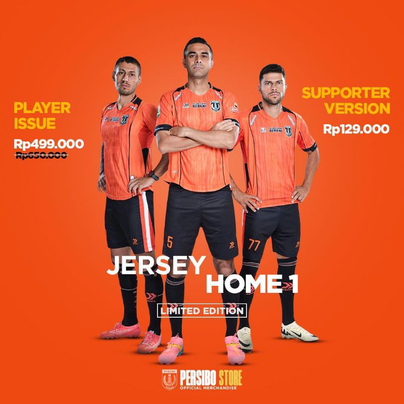 Jual Jersey Official Persibo Bojonegoro Home I Player Issue Liga 2 ...