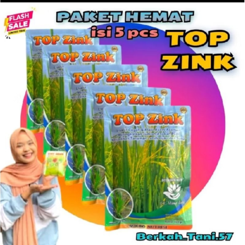 Jual PAKET HEMAT 5 TOP ZINK original isi 150gram x 5. top zink atasi ...