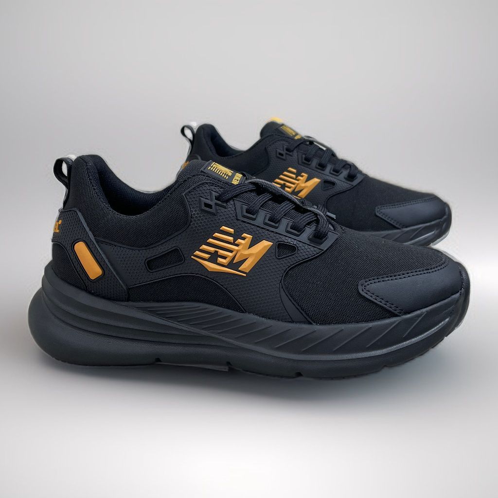 Jual SEPATU HITSM POLOS FULL BLACK / SNEAKERS PRIA DAN WANITA / SEPATU ...
