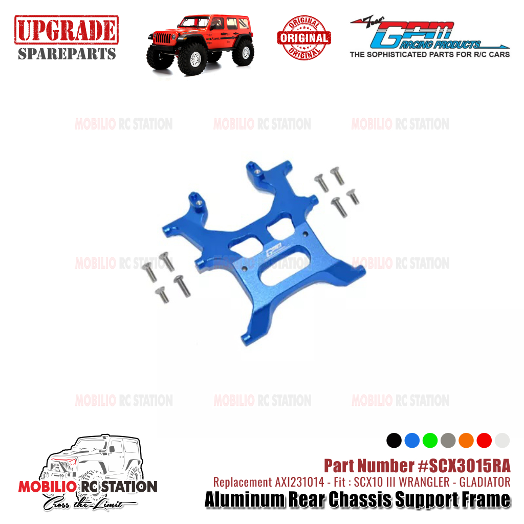 Jual GPM Part #SCX3015RA Aluminum Rear Chassis Support Frame Axial ...