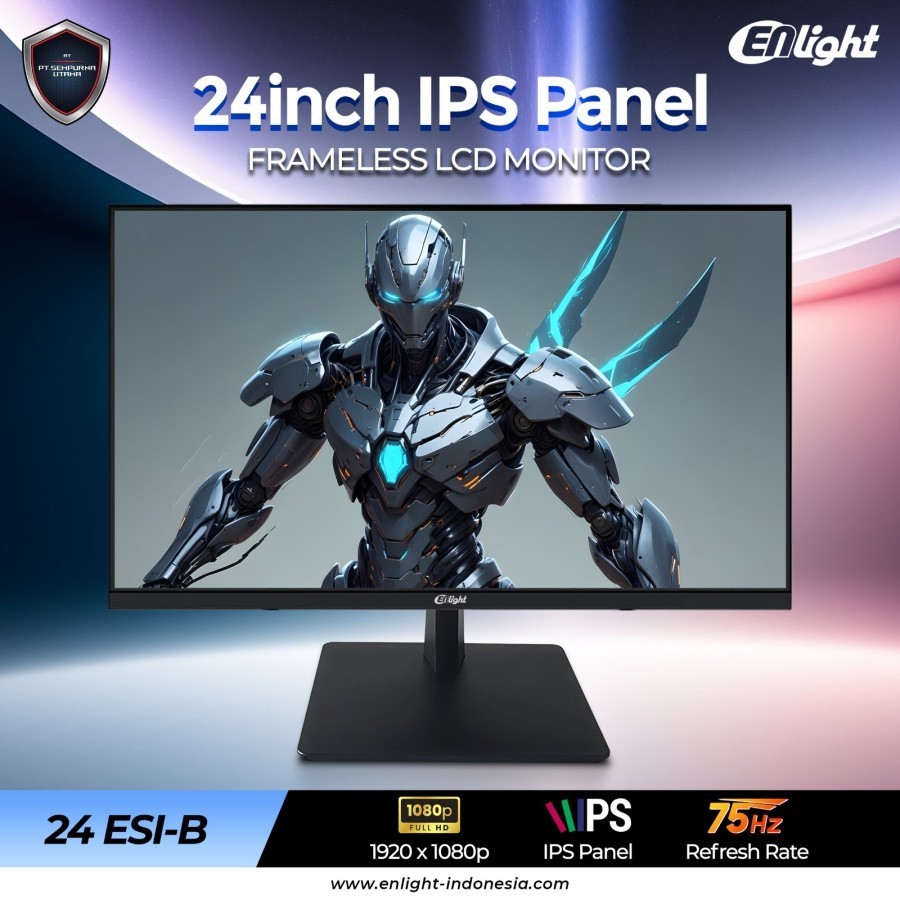Jual Monitor Enlight 24ESI-B 24 Inch Frameless | Full HD VA 75Hz 2ms ...