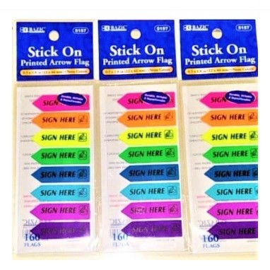 Jual STICKY NOTES SIGN HERE 5157 8 WARNA PANAH PLASTIK INDEX | Shopee ...