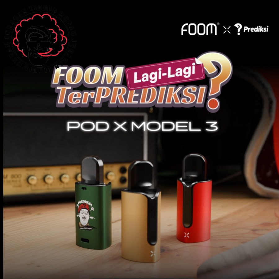 Jual Foom Pod X Model 3 Prediksi Edition Bundling Liquid 15ml Authentic ...