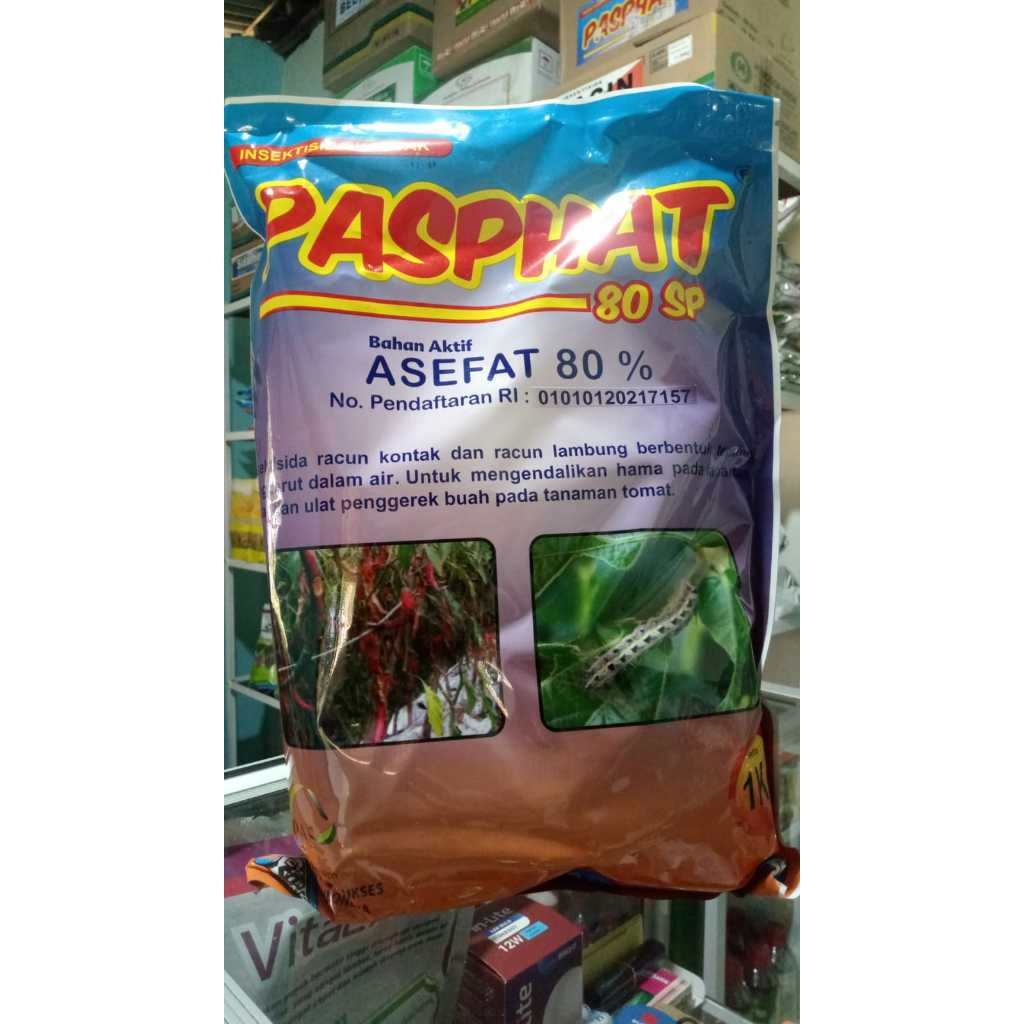 Jual PASPHAT 80 sp Insektisida ORIGINAL 100% Bahan aktif ASEFAT 80% ...