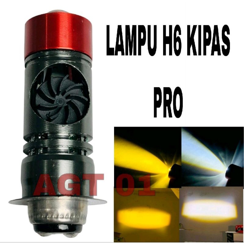 Jual LAMPU SOCKET H6 KIPAS PRO / LAMPU MOTOR H6 DENGAN KIPAS PENDINGIN ...