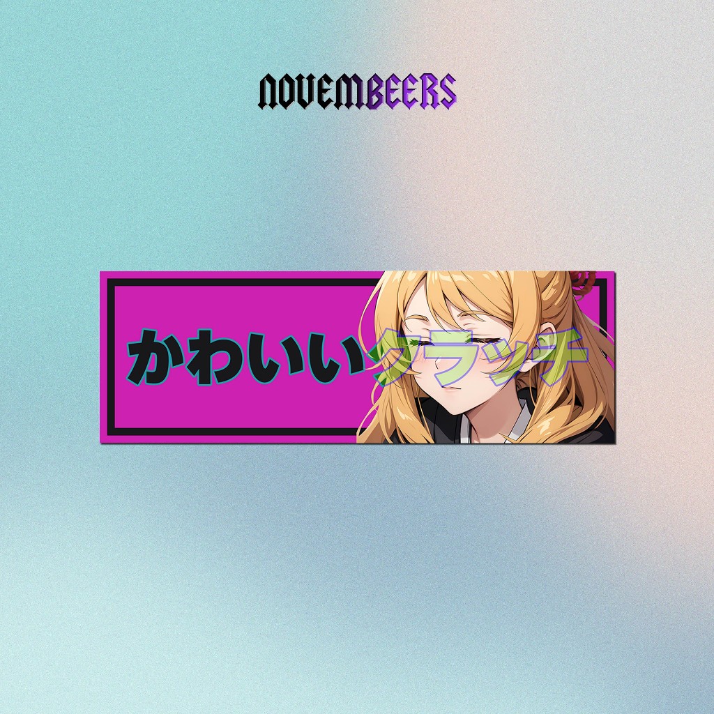 Jual Stiker Vinyl Slap Stiker Anime Cute Clutch Sticker Vinyl Glossy ...