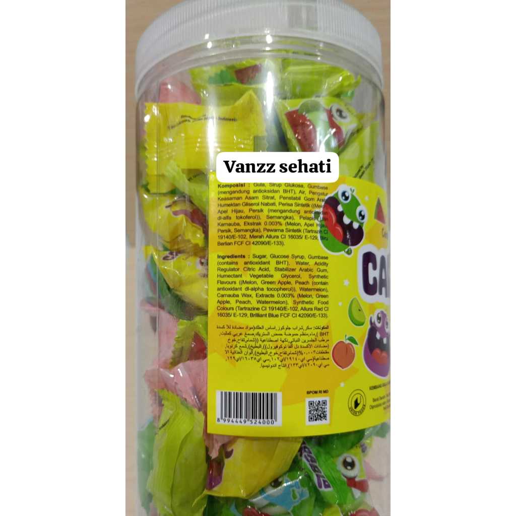 Jual Permen Karet CARABLO Center Filled Bubble Gum rasa Green Apple ...