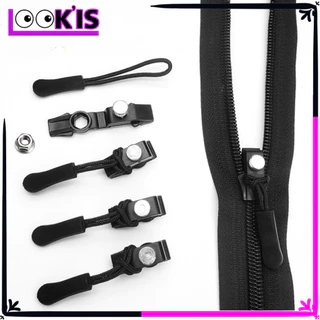 LOOK'IS ritsleting Dapat Dilepas Pengganti Penarik Ritsleting Pengganti Zipper universal Penarik ritsleting pengganti penarik ritsleting cocok untuk berbagai produk  Ritsleting Aksesori Fashion Uniseks