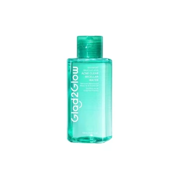 Glad2Glow Micellar Water 130mL Mugwort Salicylic Acid Acne Yuja Vitamin C Cherry Blossom