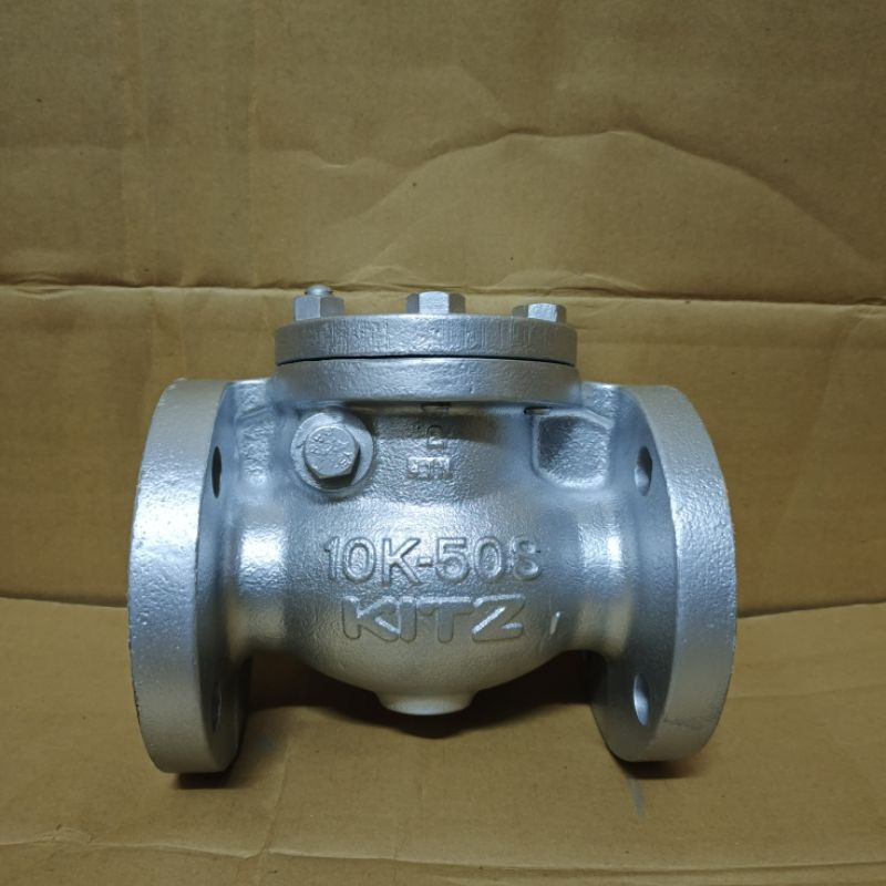 Jual Swing Check Valve Cast Iron Kitz Inch Flange Jis K Dn Shopee Indonesia