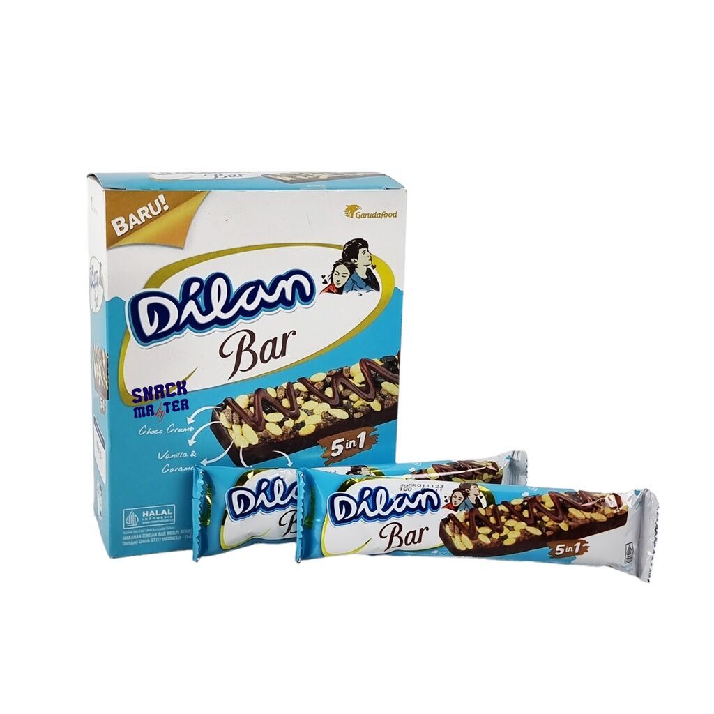 Jual Dilan Bar Chocolate 5in1 Bar Rice Crispy 18g 1 Box Isi 12 Pcs ...