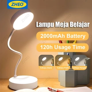 Lampu Meja LED Fleksibel Portabel 3 Cahaya